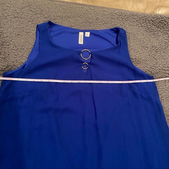 Tacera Blue Sleeveless Dress Plus Size 1X - Picture 6 of 9
